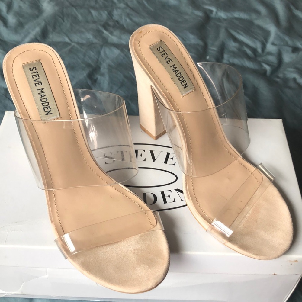 Steve Madden Jubilee Vinyl Sandals 8M